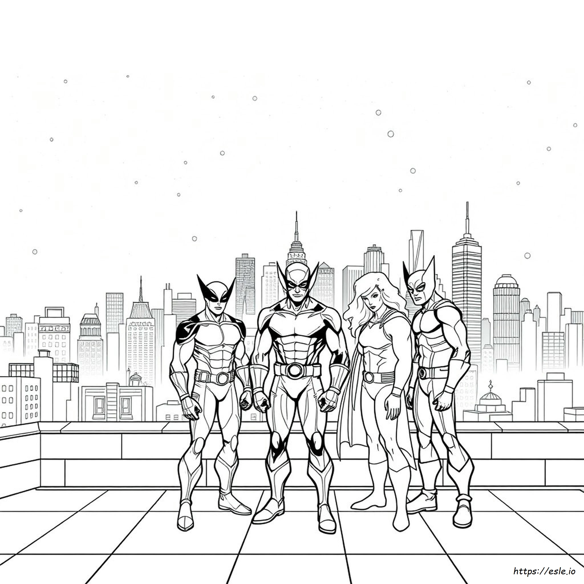 X Men Coloring Book Pages