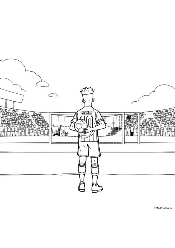 Neymar Colouring