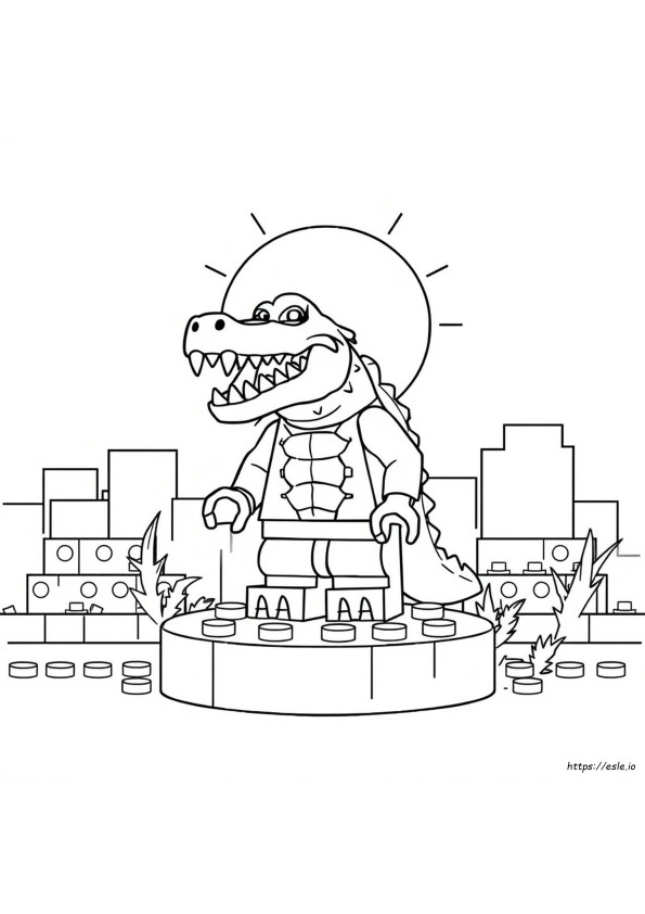 Lego Killer Croc Coloring Pages