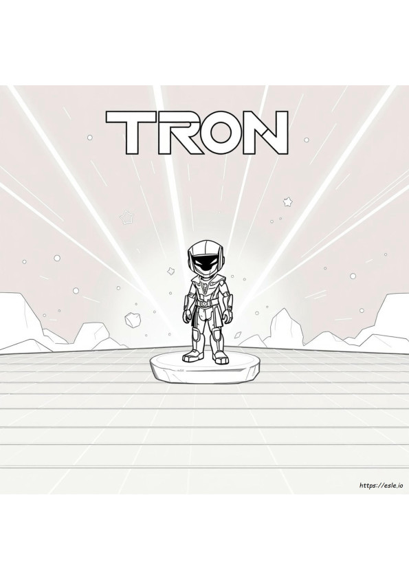 Tron Para Colorir