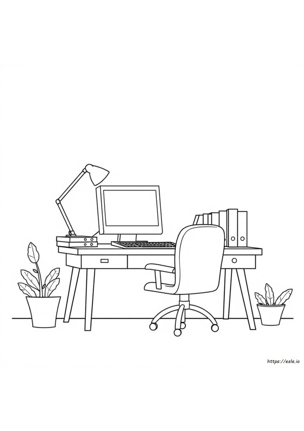 Computer Malvorlage