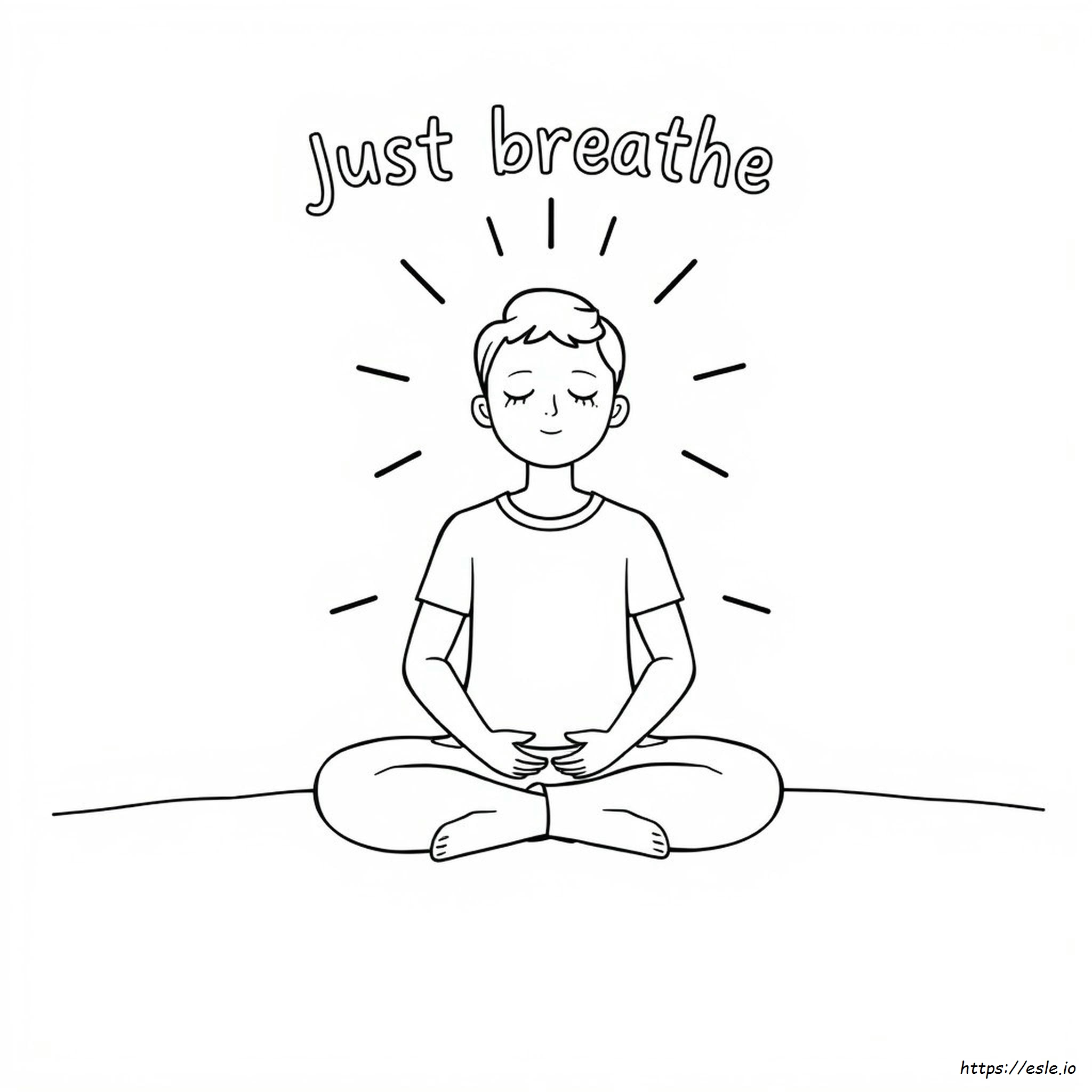 Just Breathe Coloring Page