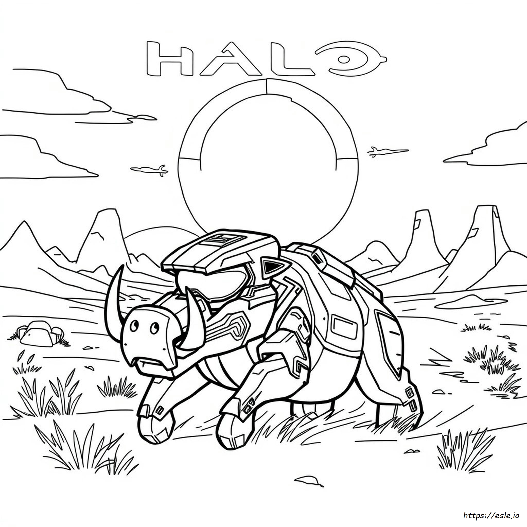 Halo Warthog Coloring Pages