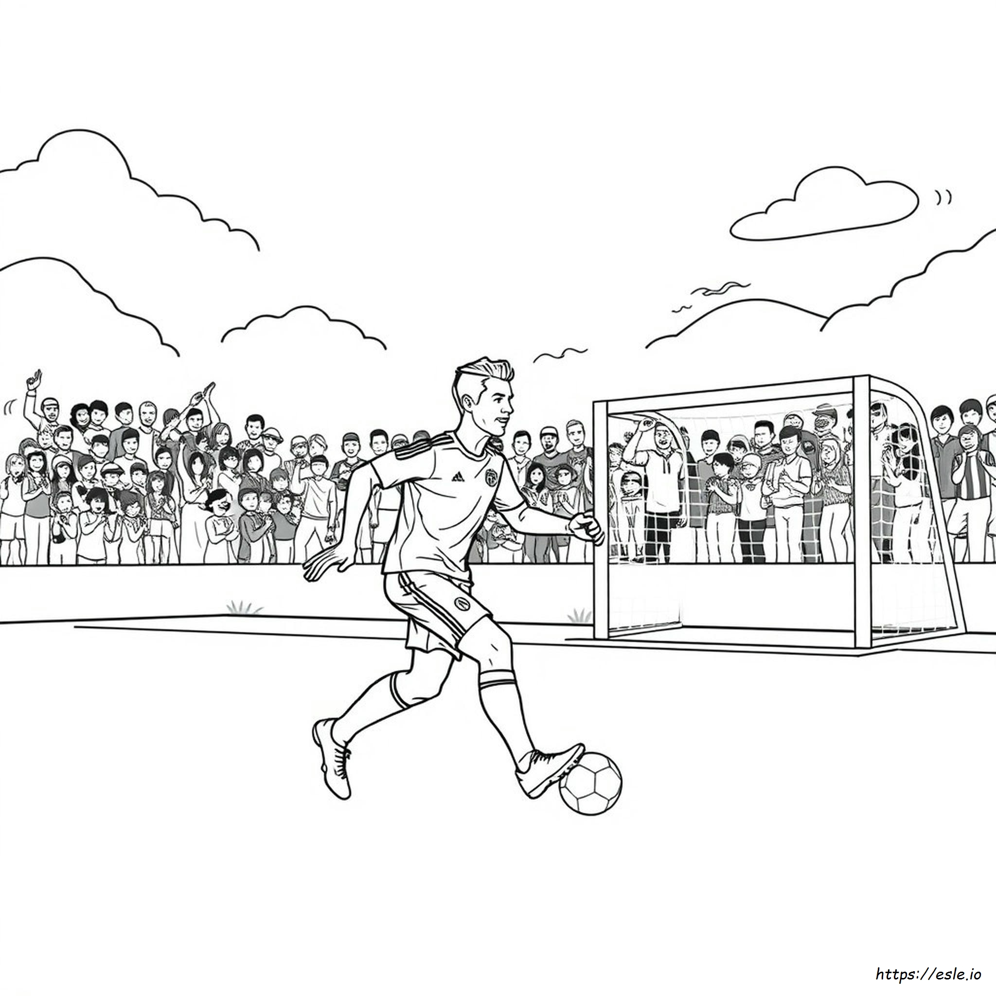 Gambar Mewarnai Ronaldo Untuk Dicetak