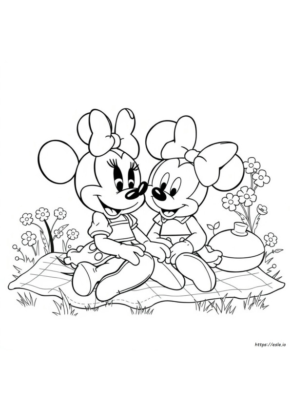 Maus Ausmalbilder Minnie Maus Micky Maus Zeichnung