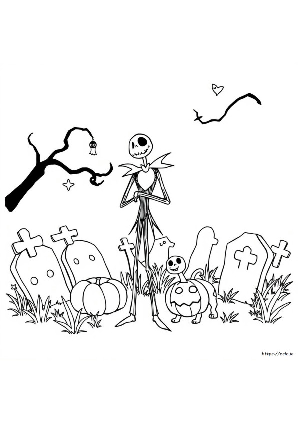 Jack Skellington: Disegni Da Colorare Per Bambini