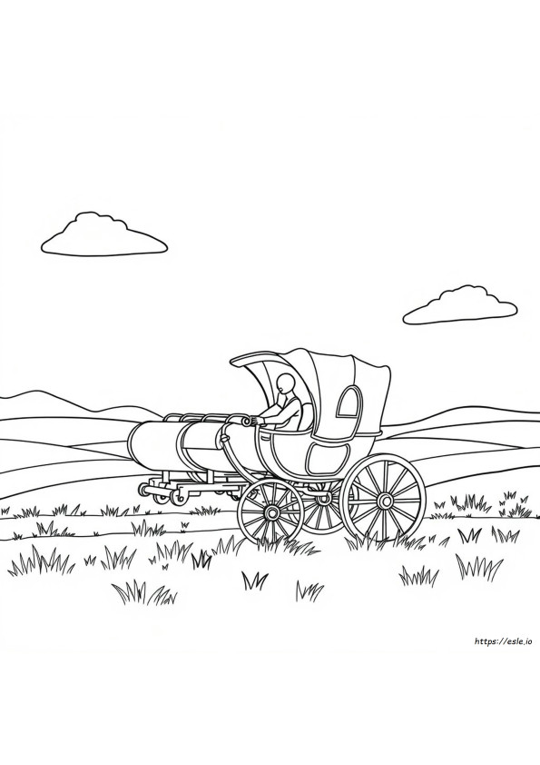 Carruagem Para Colorir