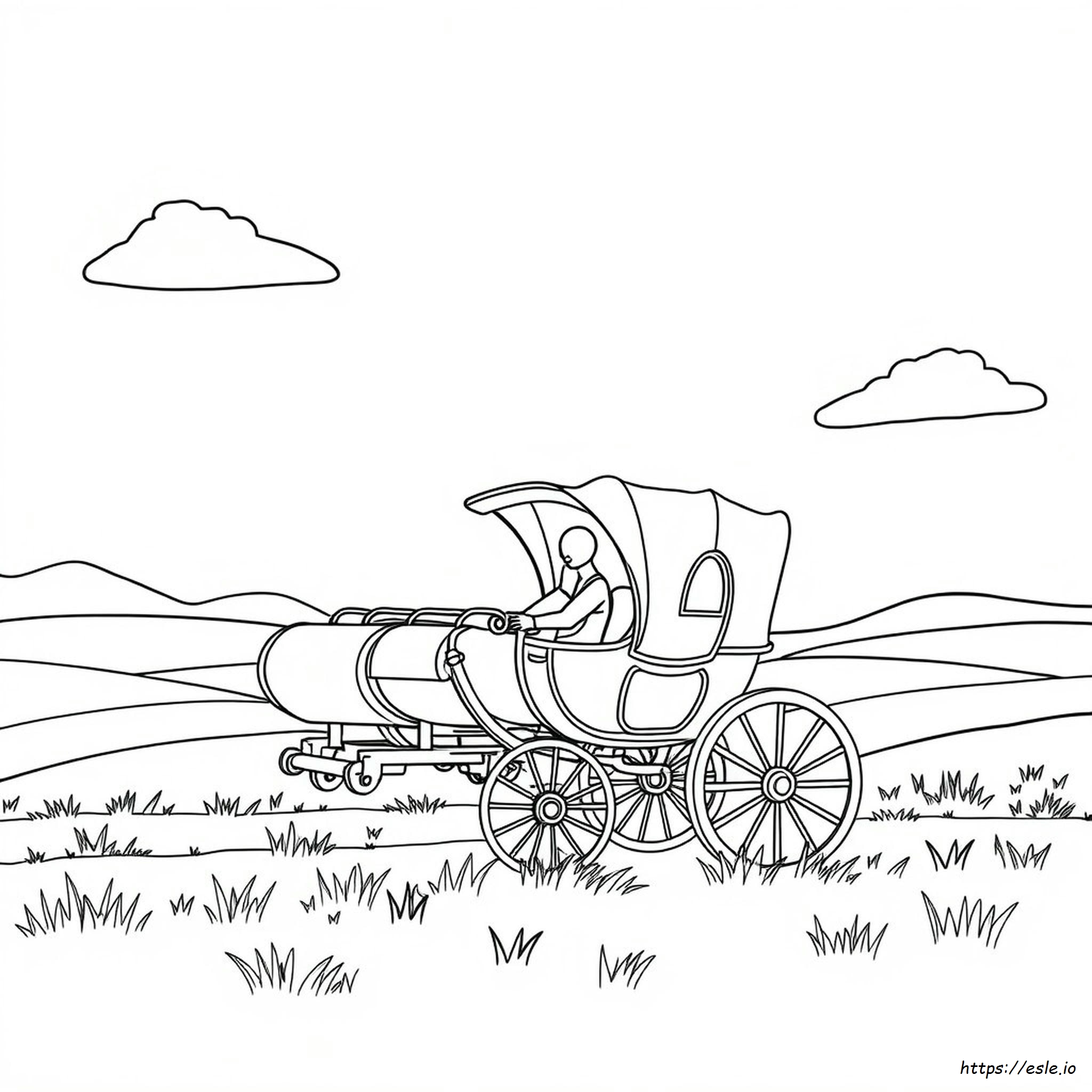 Carriage Coloring Pages