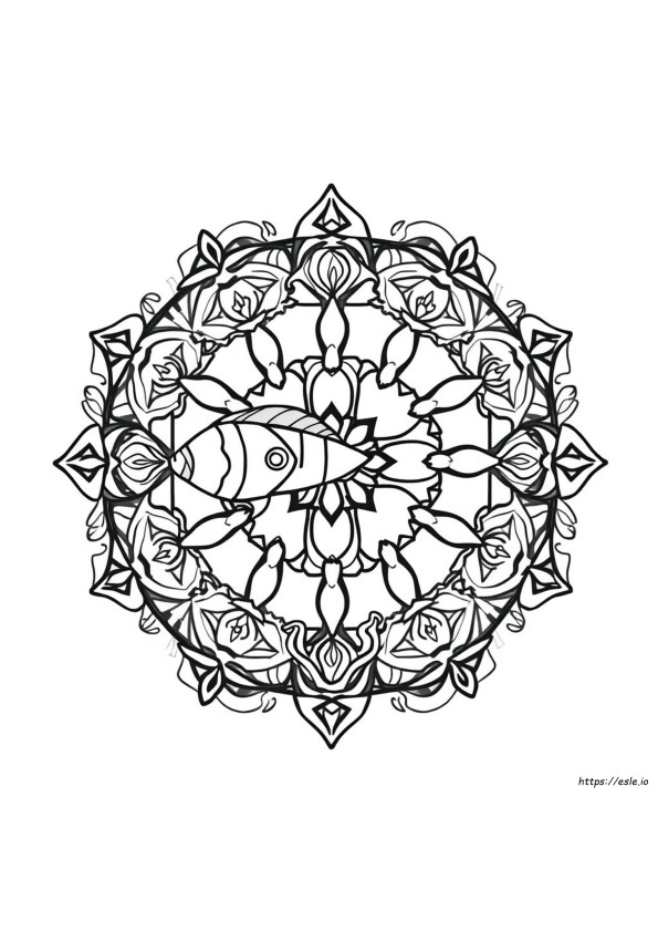 Ozean Mandala Ausmalbilder