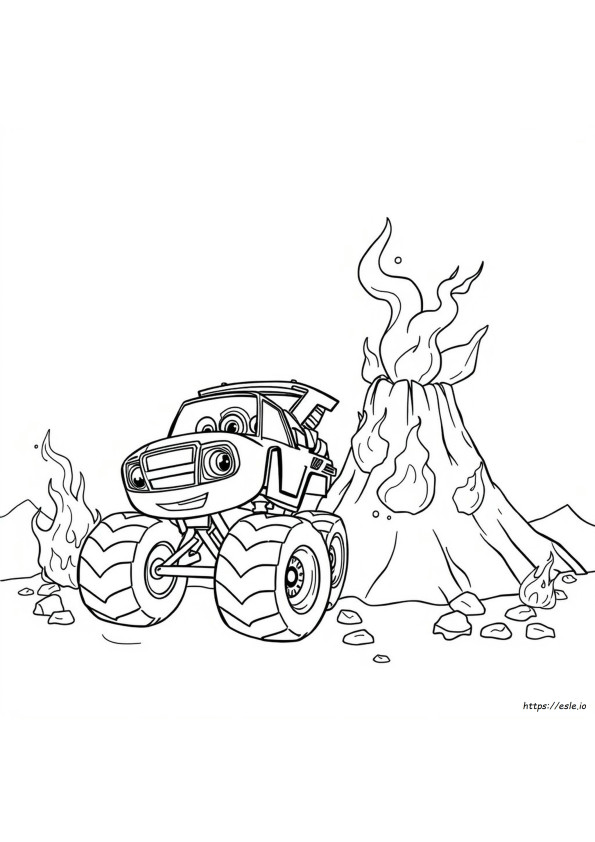 Blaze Monster Ausmalbilder
