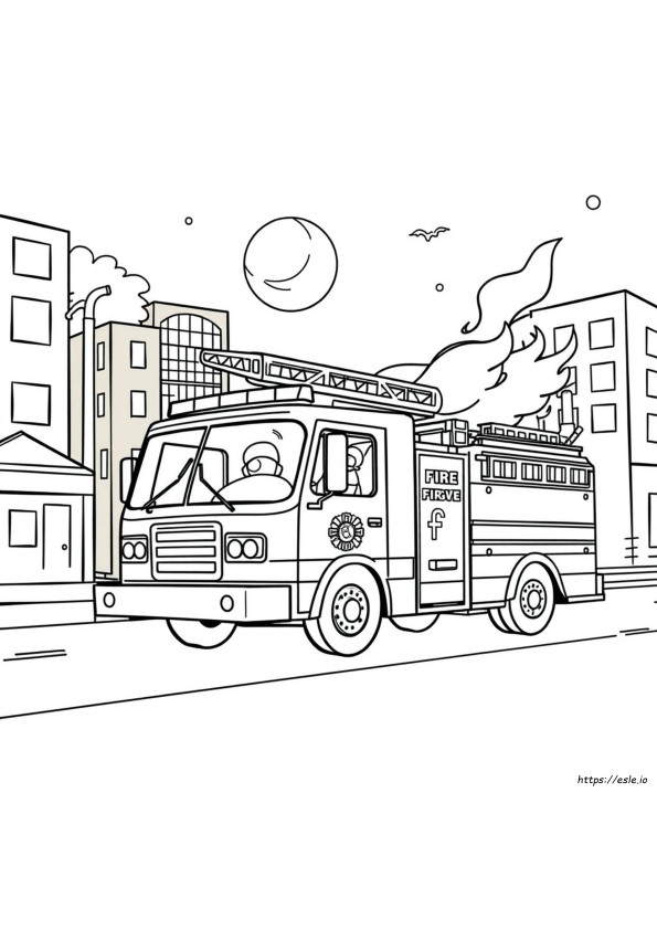Feuerwehrmann Sam Ausmalbild