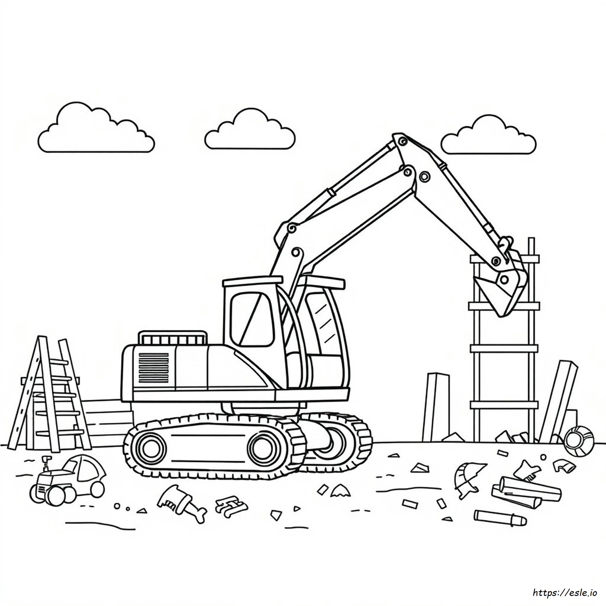 Construction Machines Coloring Pages