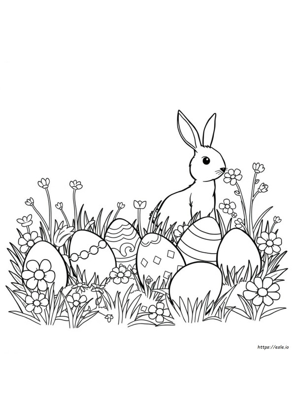 Coloring Pages For Easter Eggs
