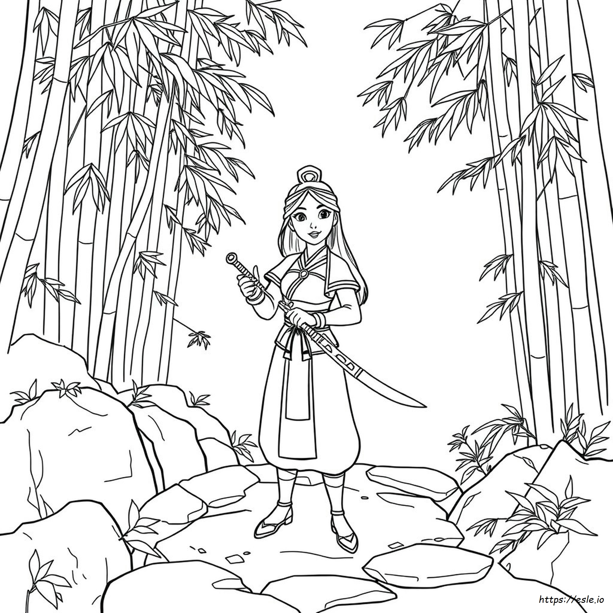 Disney Princess Mulan Coloring Pages