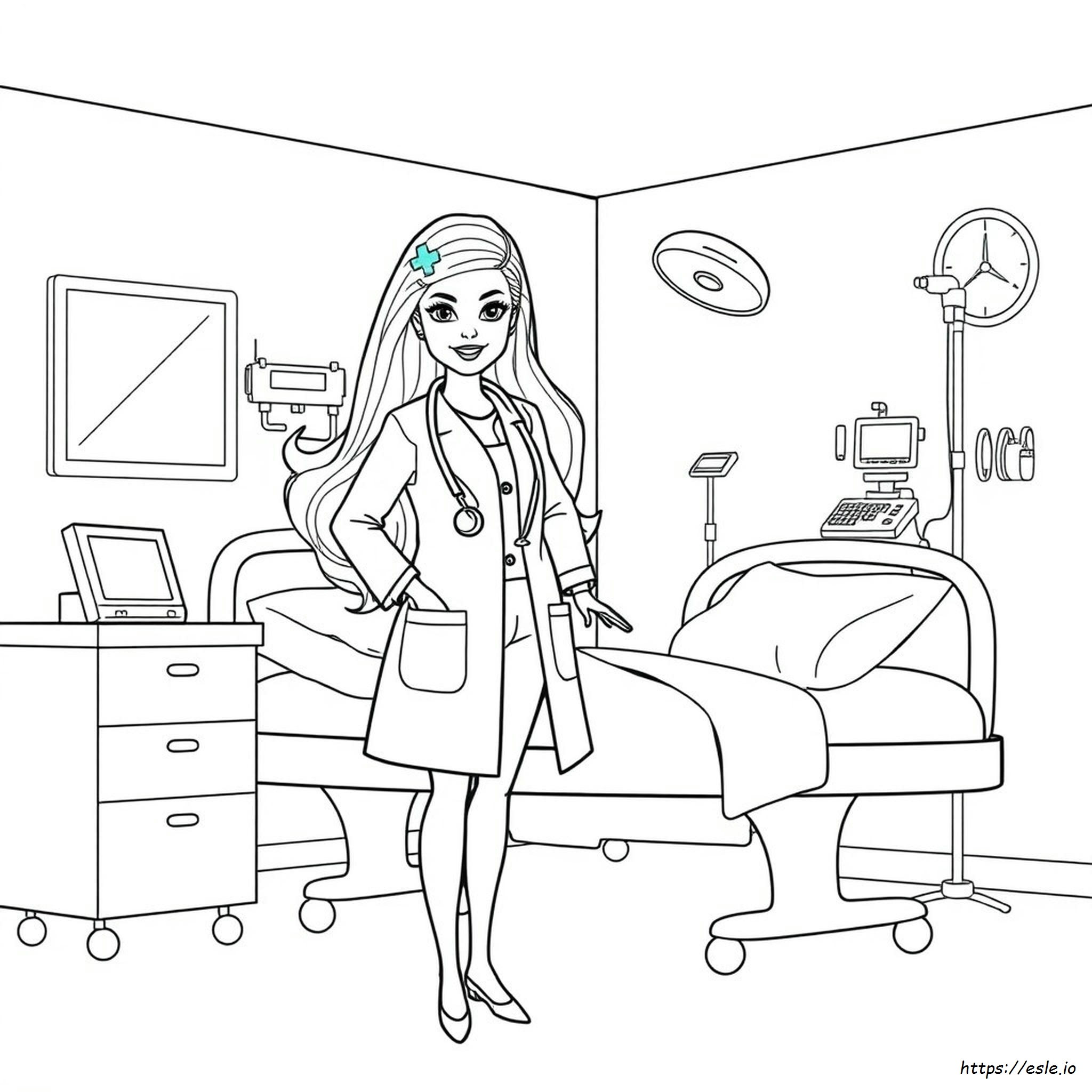 Barbie Doctor Coloring Pages