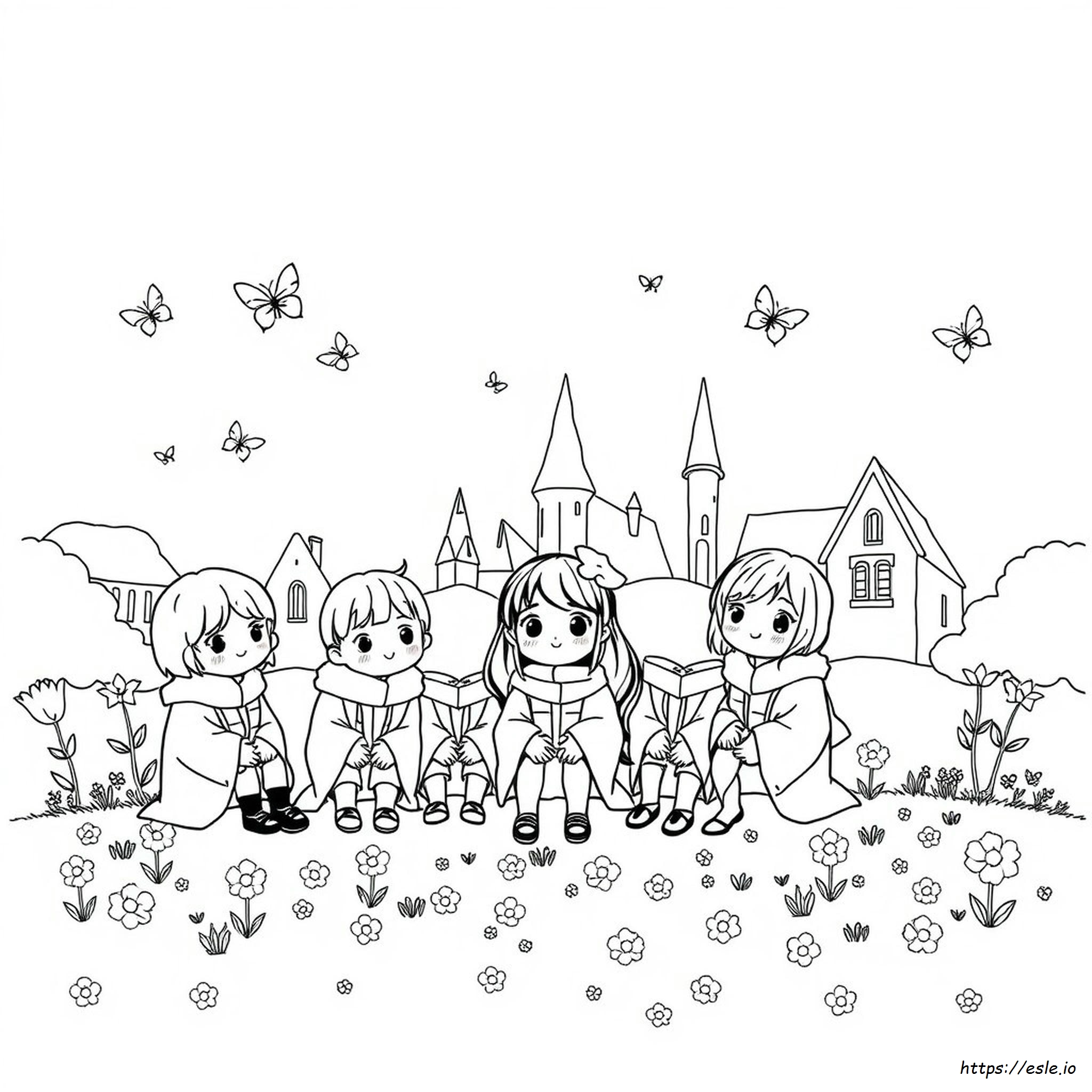 Kawaii Harry Potter Coloring Pages