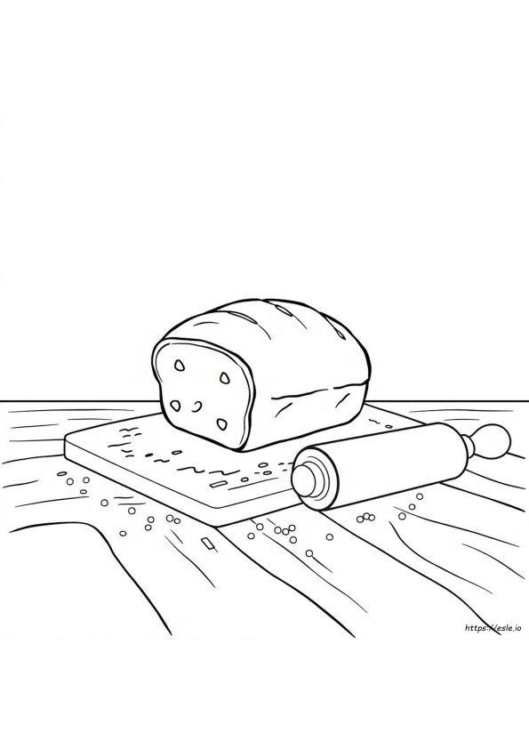 Bread Colouring Pages