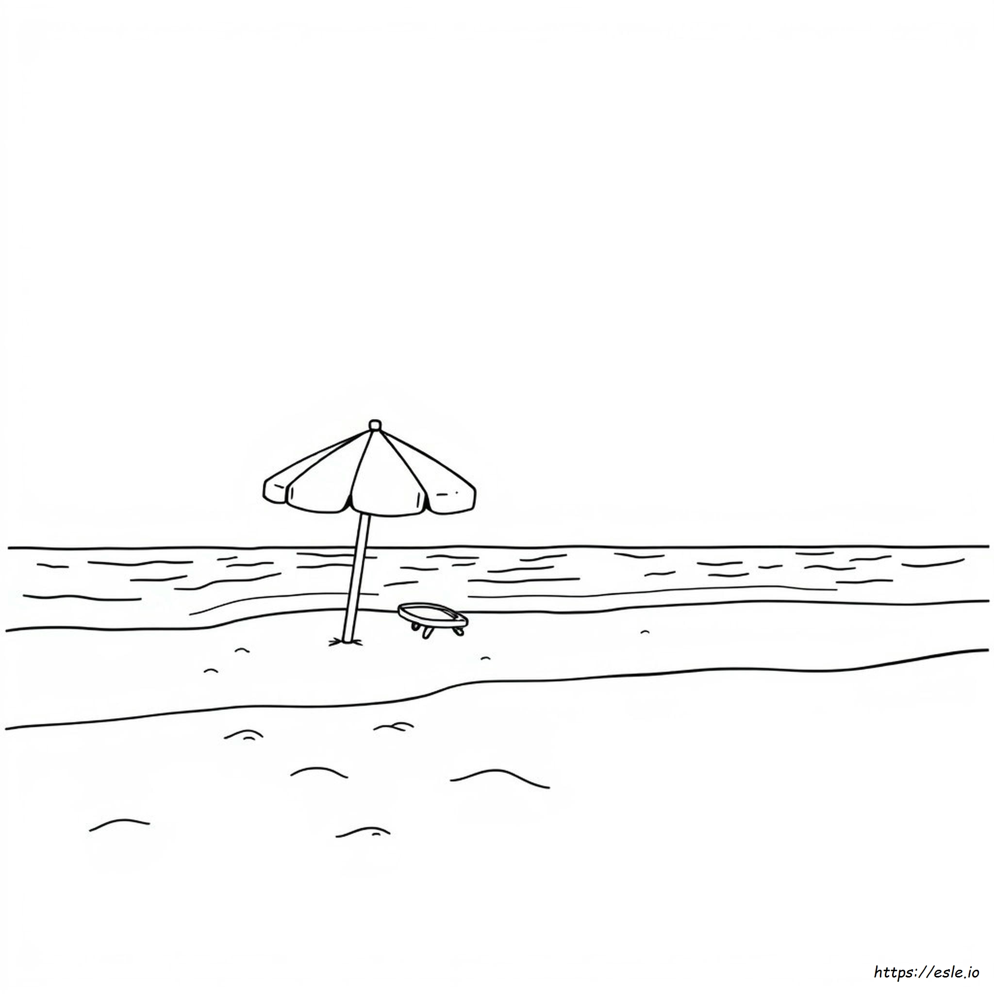 Free Printable Beach Scene Coloring Pages