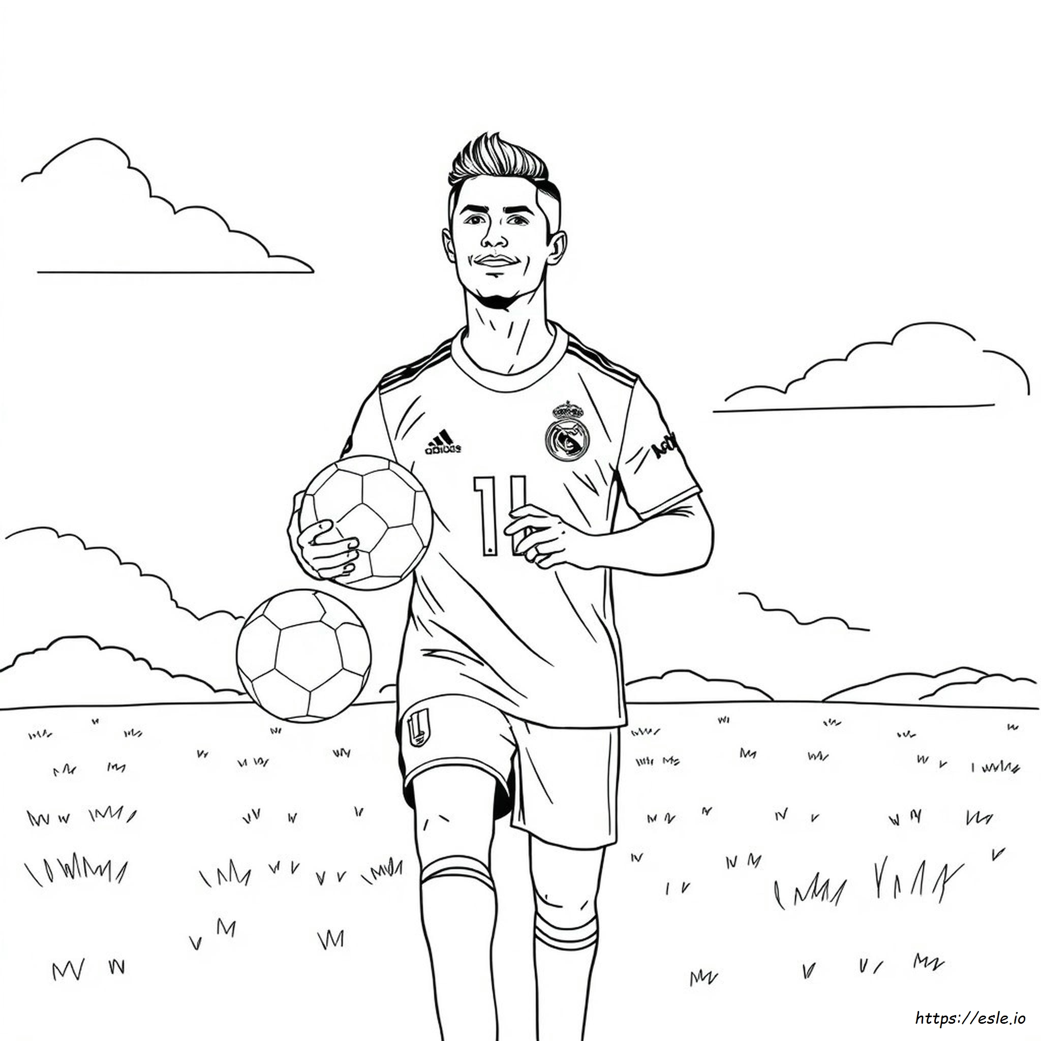 Coloriage Maillot Ronaldo