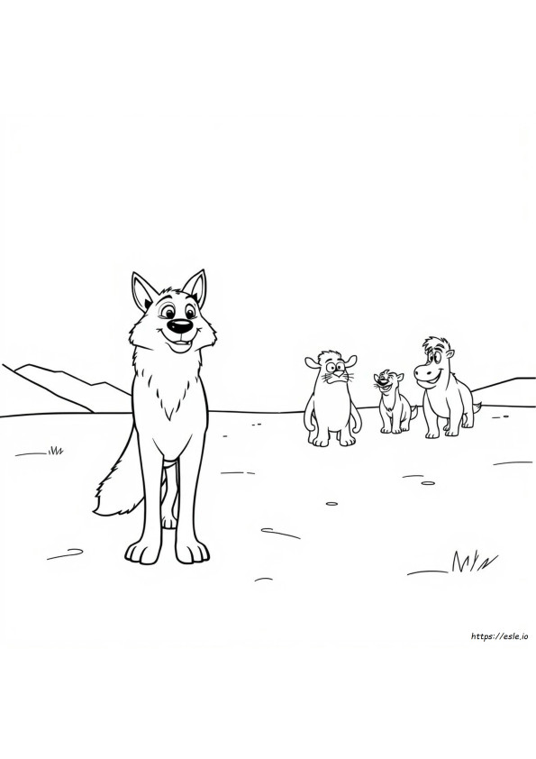 Buck Era Do Gelo Para Colorir