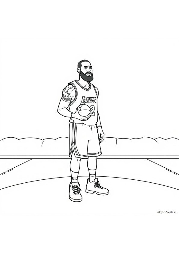 Kostenlose Lebron James Ausmalbilder Zum Ausdrucken