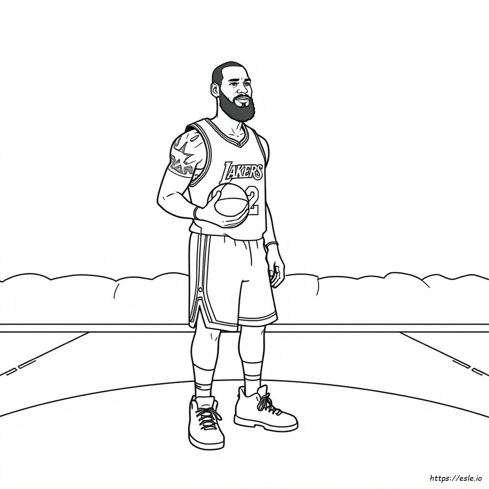 Free Printable Lebron James Coloring Pages