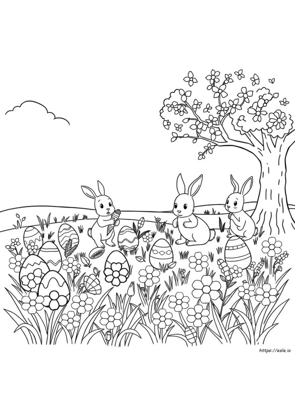 Immagini Di Pasqua Da Colorare A Pagina Intera