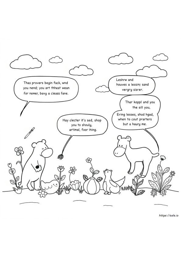Proverbs Coloring Pages