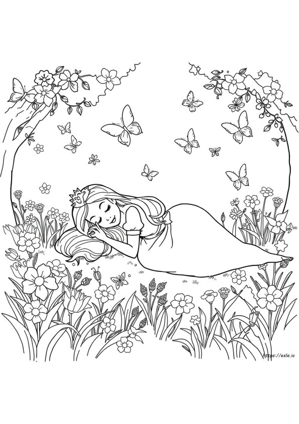 Principesse Della Bella Addormentata Da Colorare
