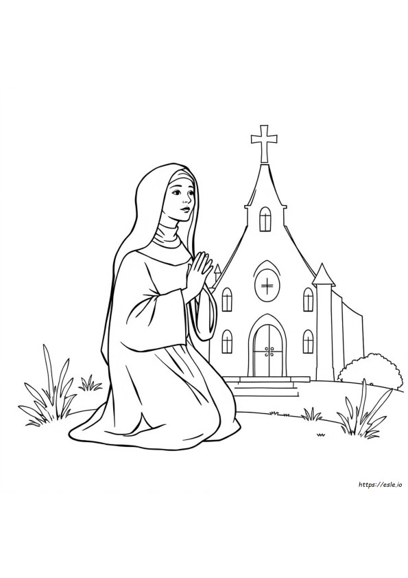 St Teresa Of Avila Coloring Page