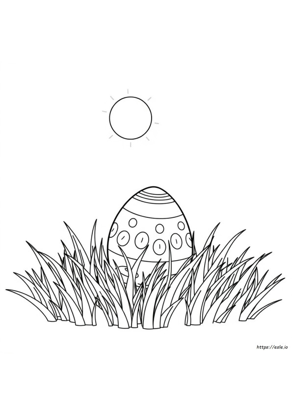 Simple Easter Egg Coloring