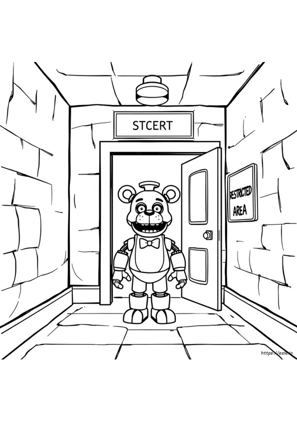 Fnaf Security Puppet Coloring Pages