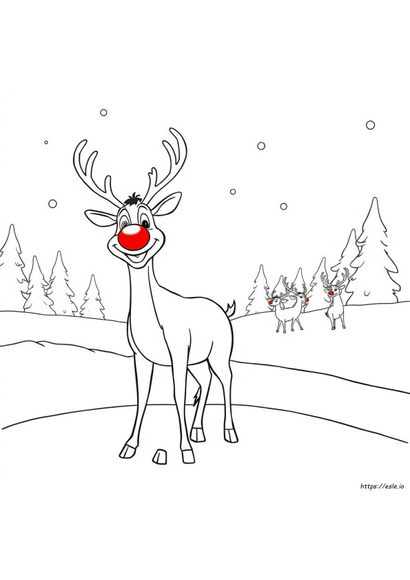 Rudolph The Red Nosed Reindeer Movie Coloring Pages