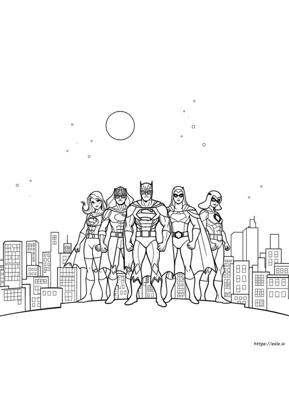Print Superhero Coloring Pages