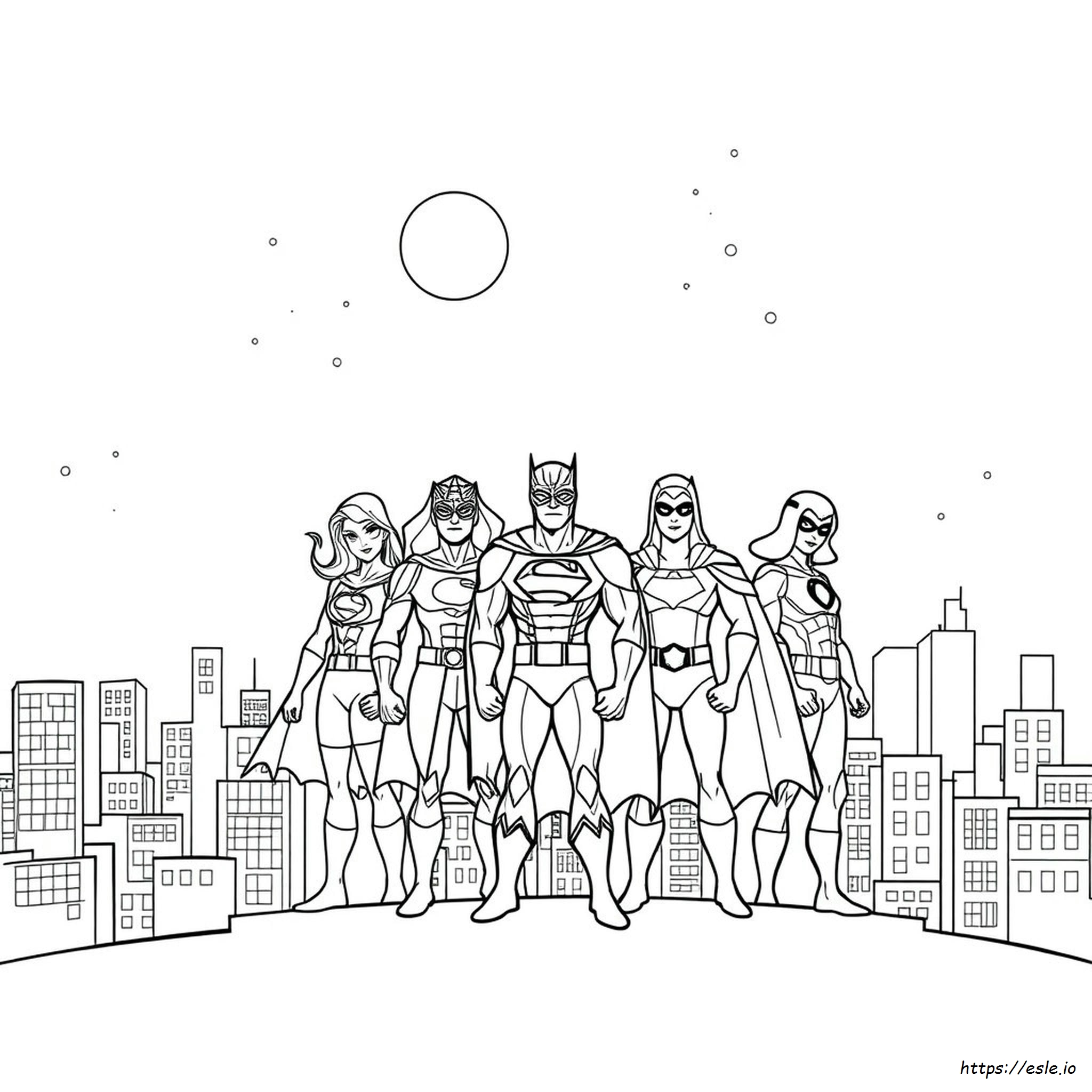 Disegni Di Supereroi Da Colorare E Stampare