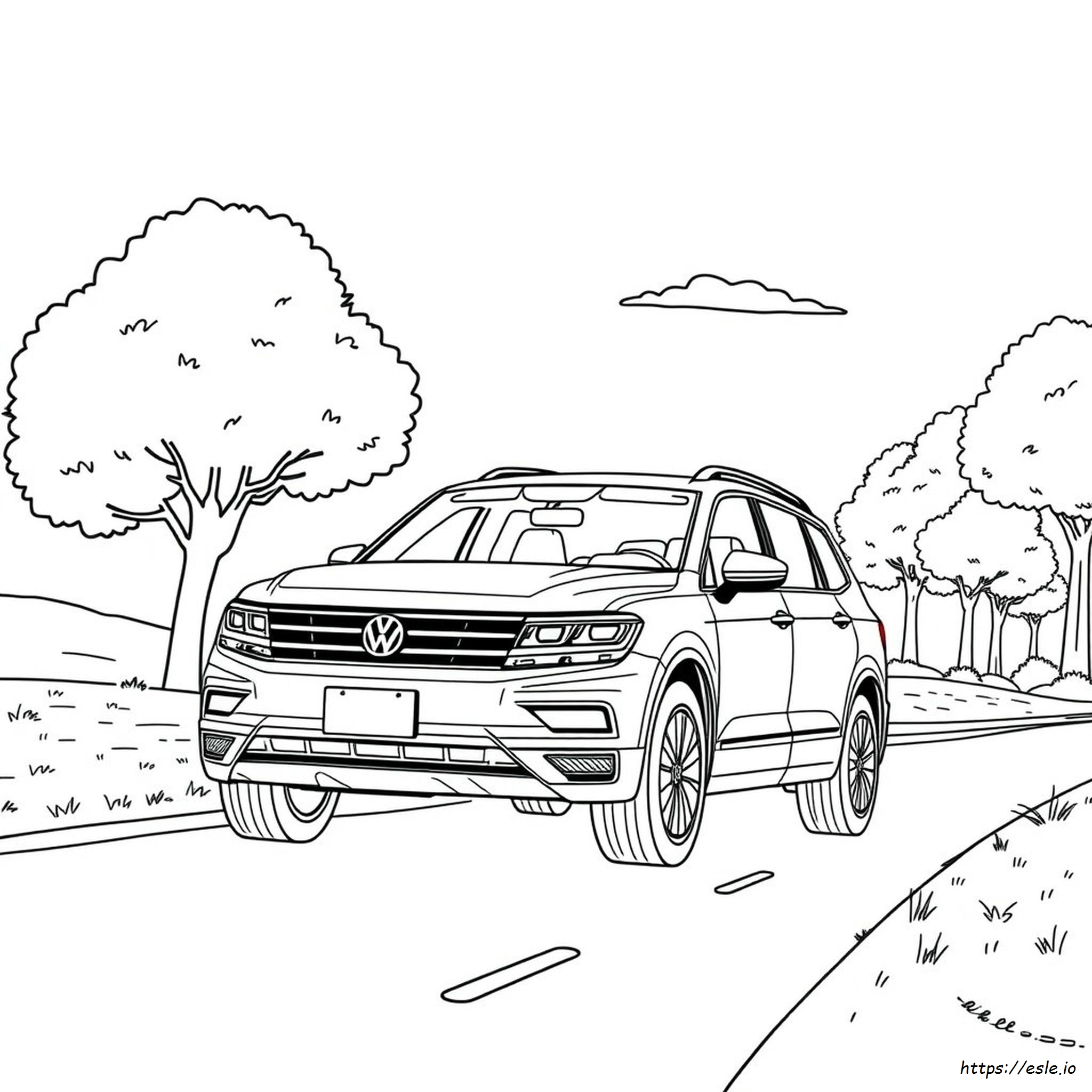 Volkswagen Tiguan Coloring Page