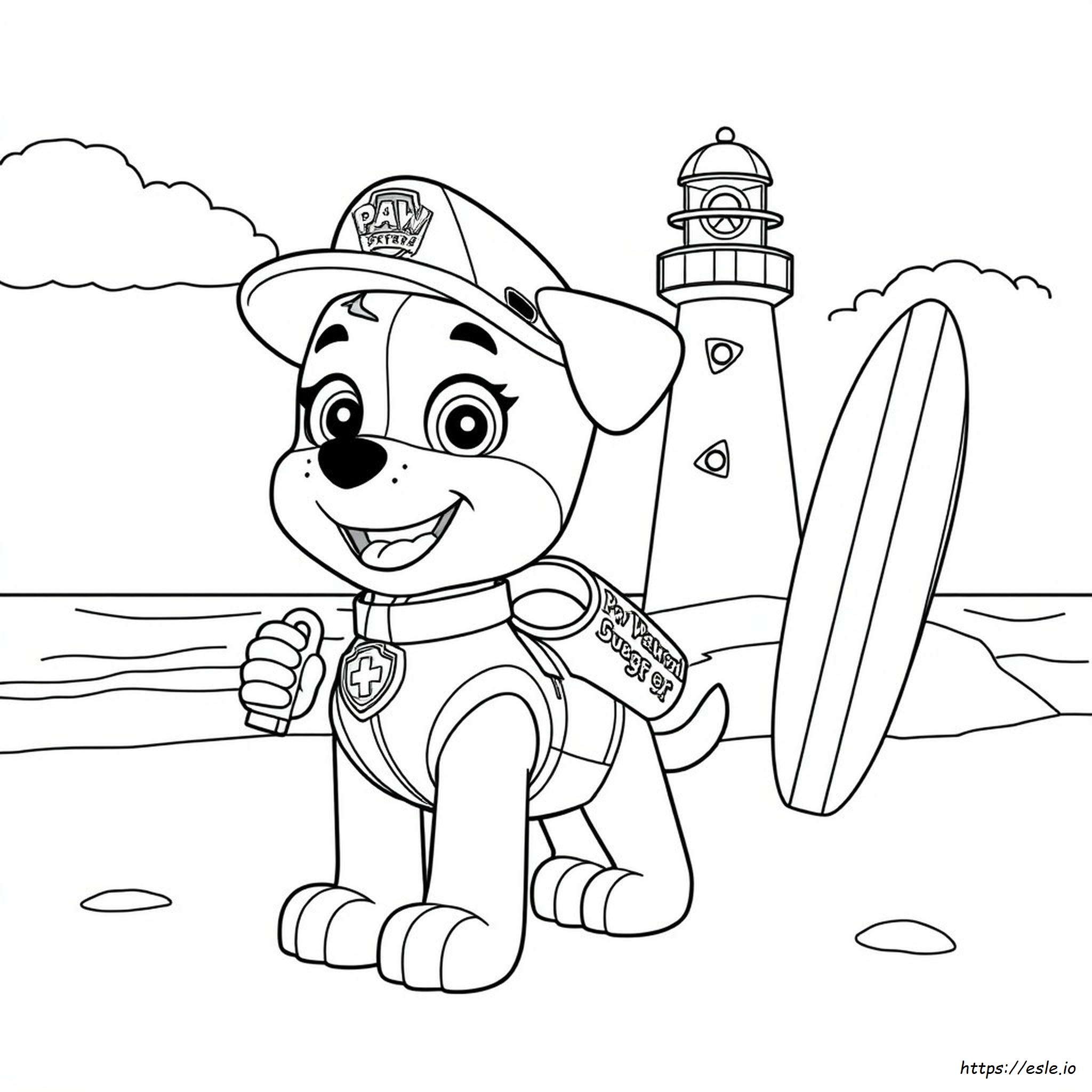 Paw Patrol Ücretsiz Boyama Sayfası Yazdırılabilir