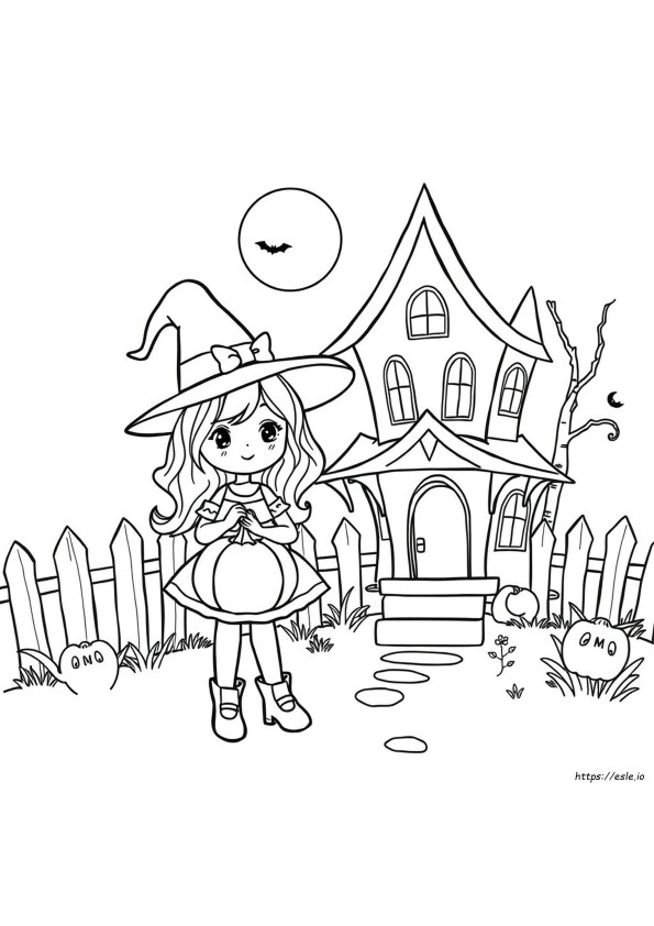 Meisjesachtige Halloween Kleurplaten