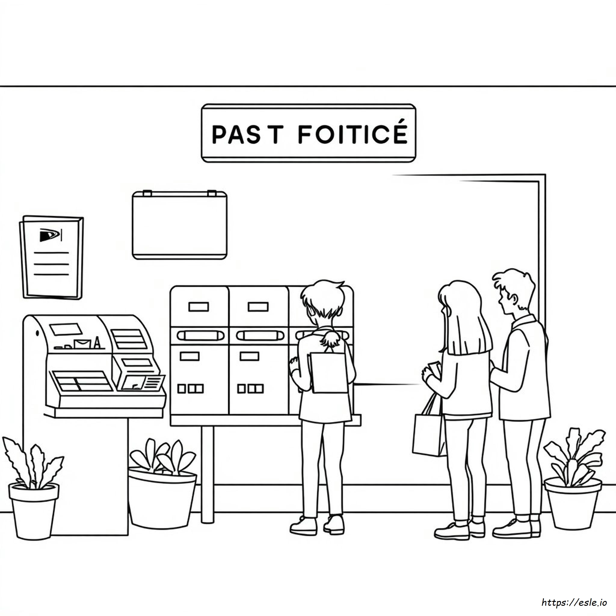 Ufficio Postale Da Colorare E Stampare