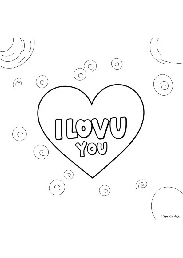I Love You Coloring Pictures