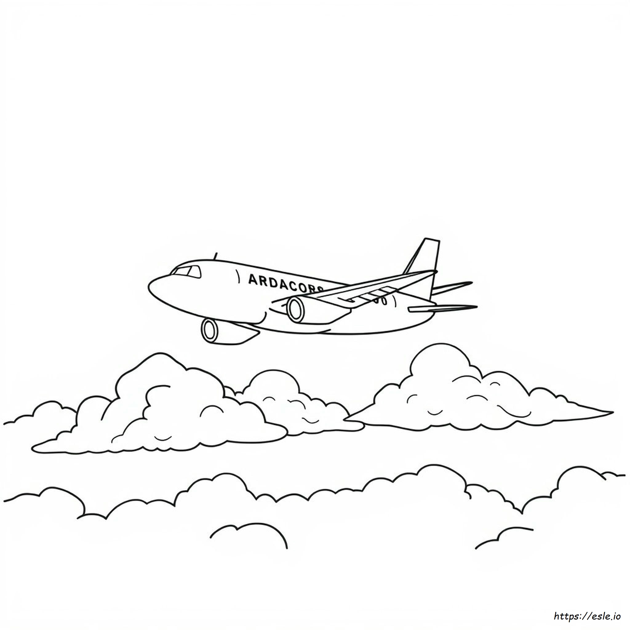 Airplane Colouring In