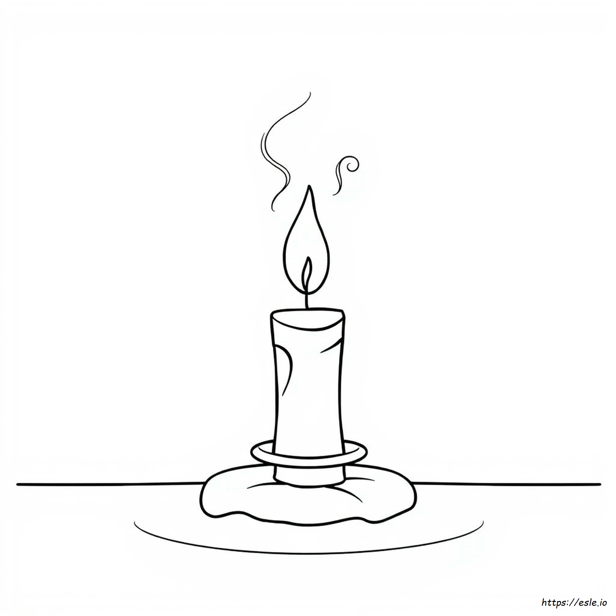 Candle Coloring Pictures