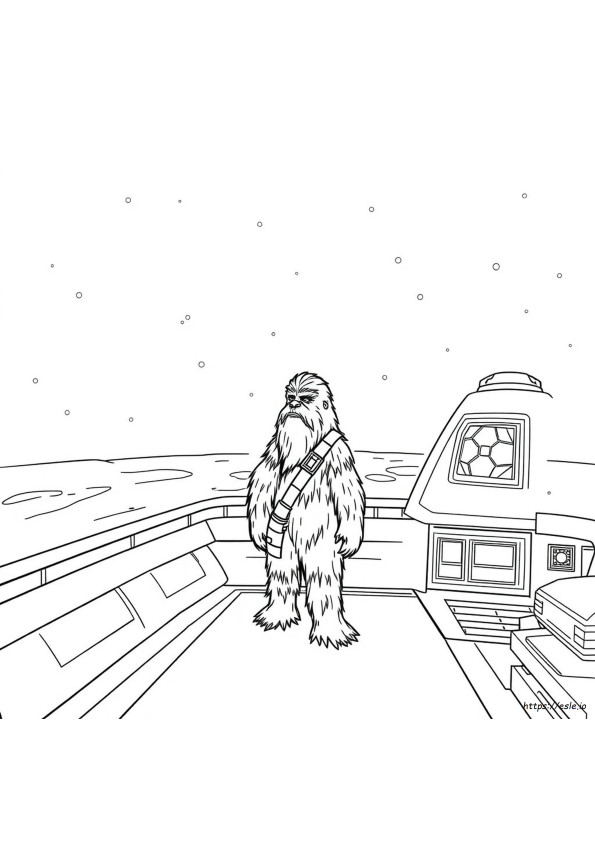 Chewbacca Coloring Sheet