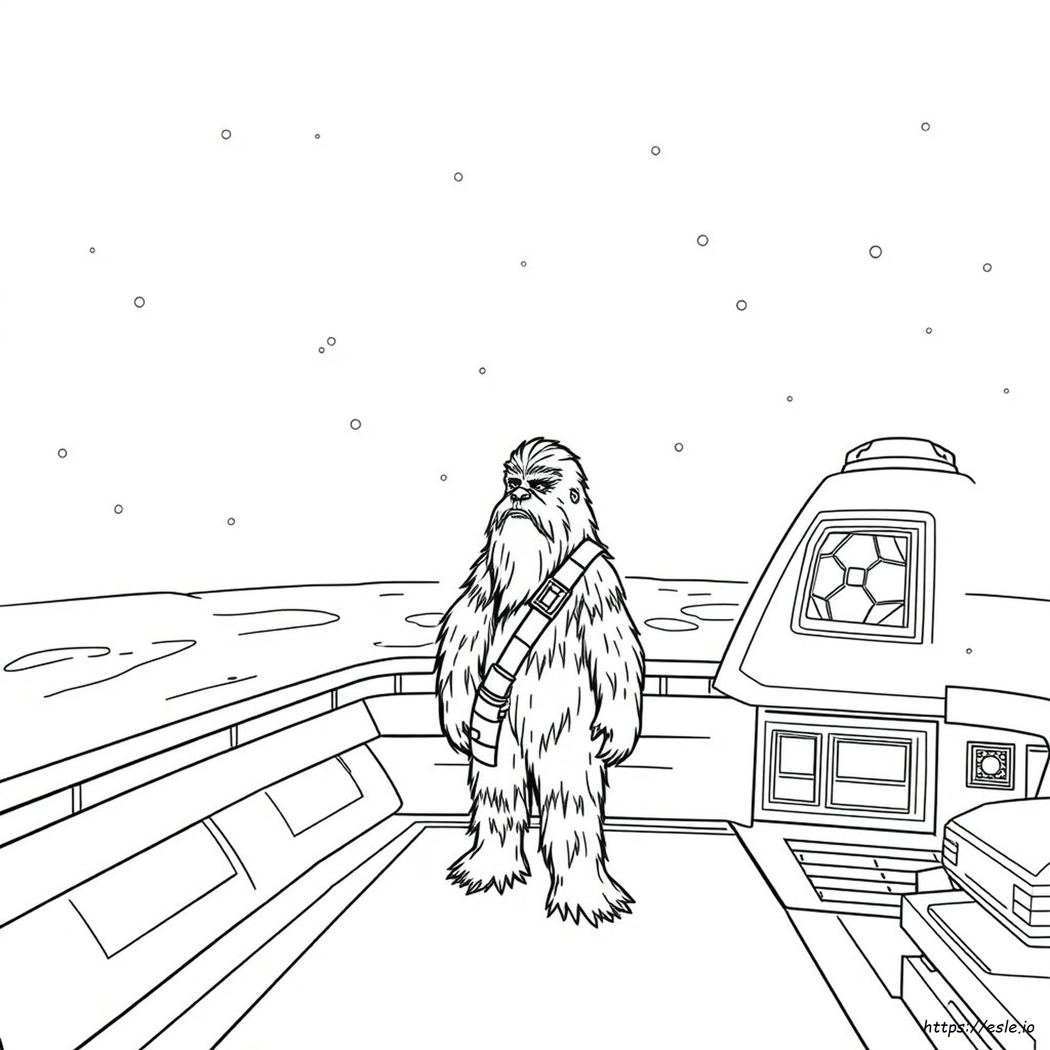Coloriage Chewbacca à imprimer - Page Star Wars