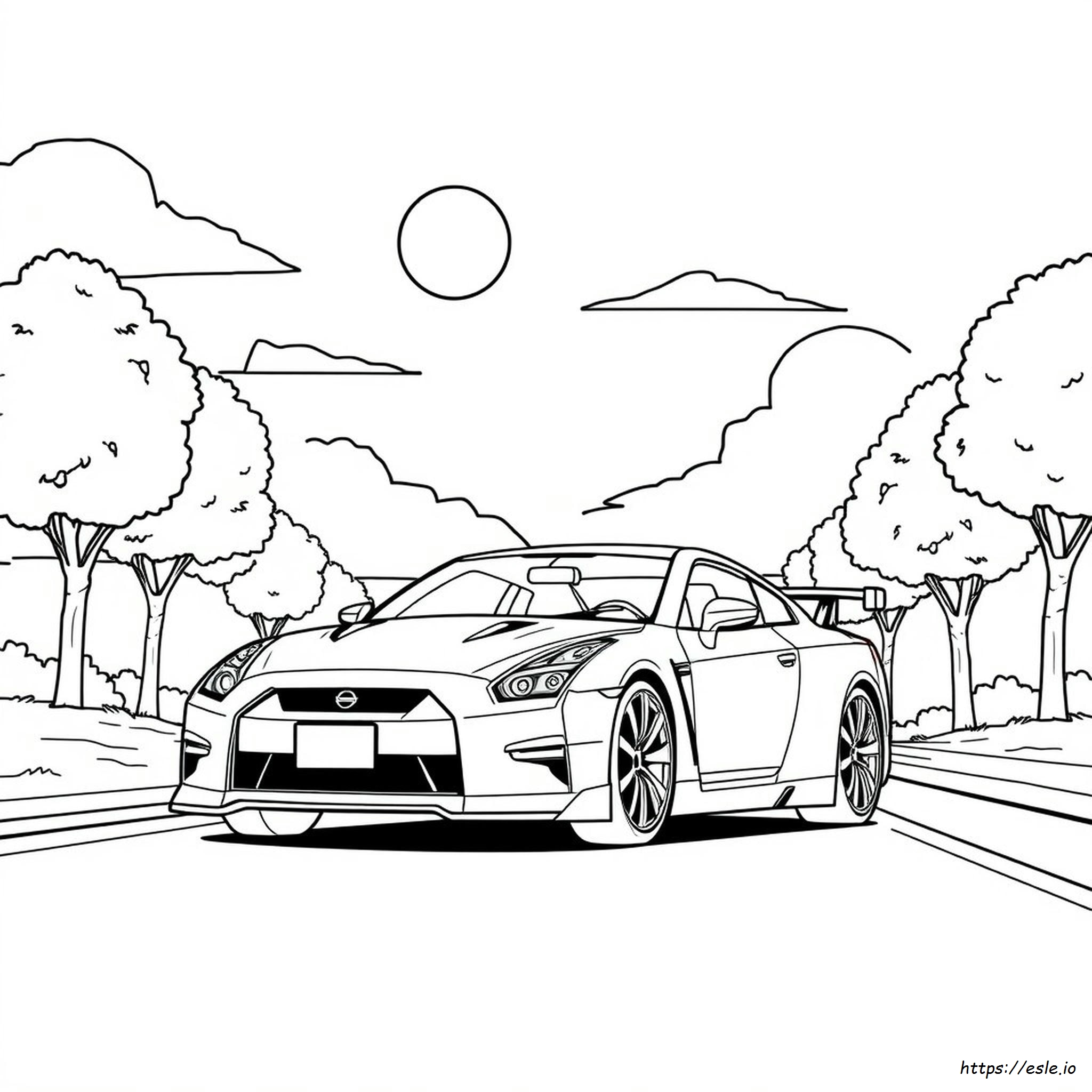 Coloriage Nissan Skyline
