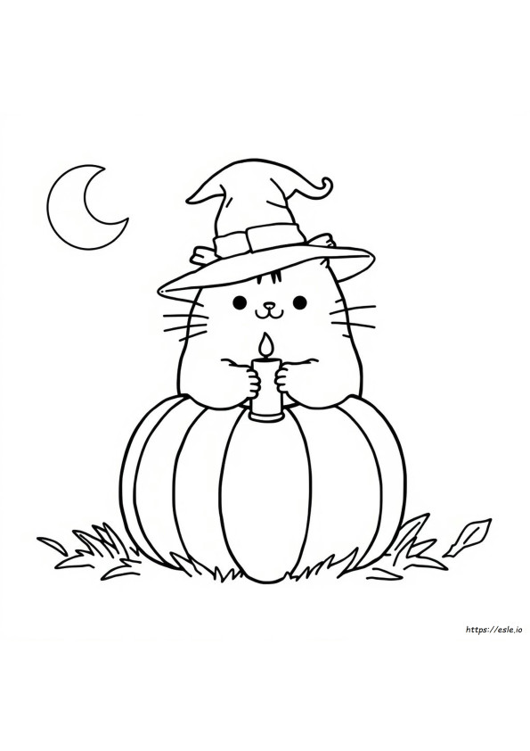 ハロウィーンぬりえ プシーン 塗り絵 無料
