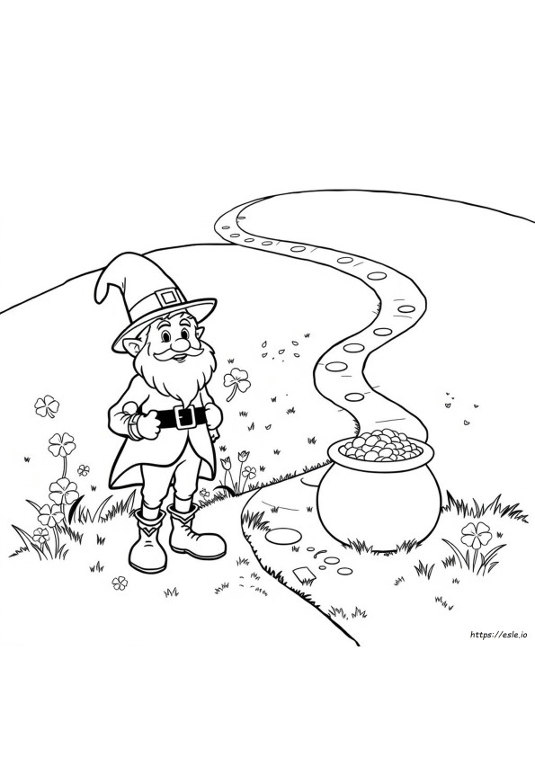 Páginas Para Colorear De Duendes Imprimibles