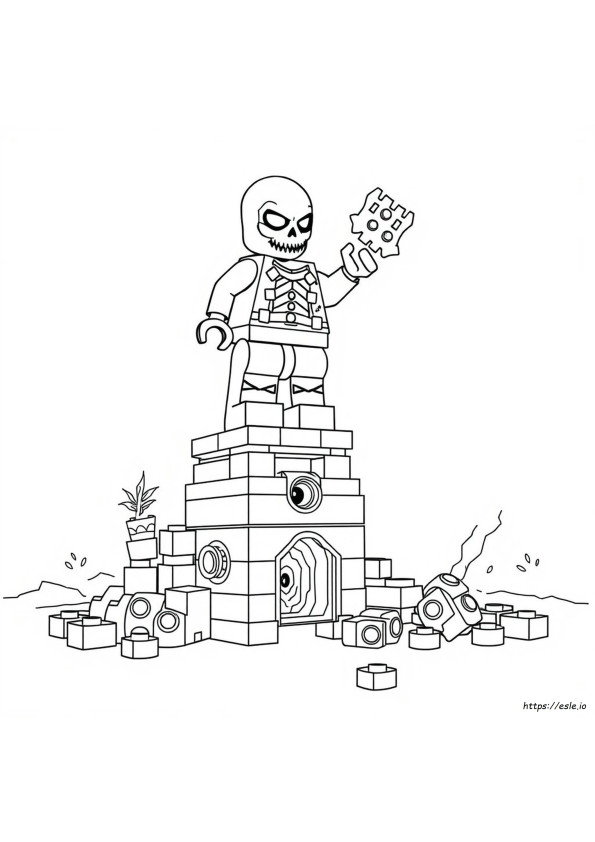 Lego Red Skull Coloring Pages