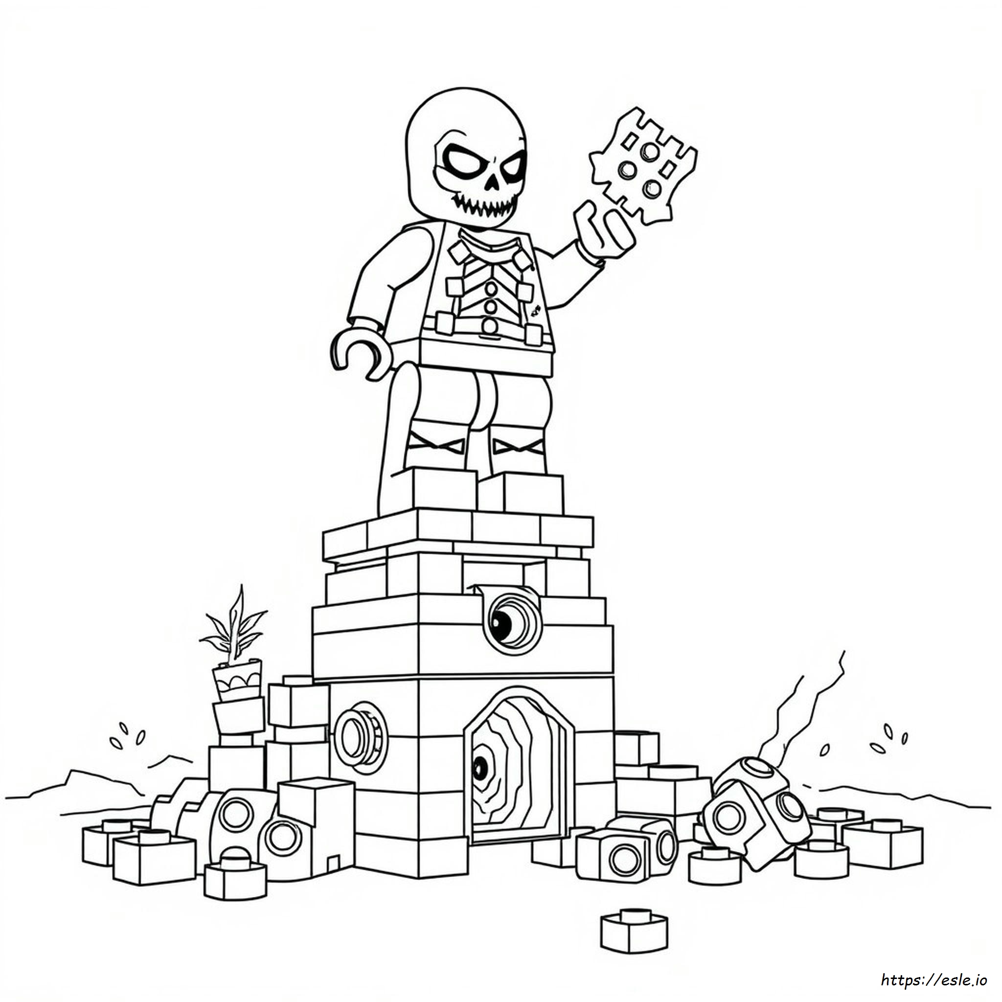 Lego Red Skull Coloring Pages