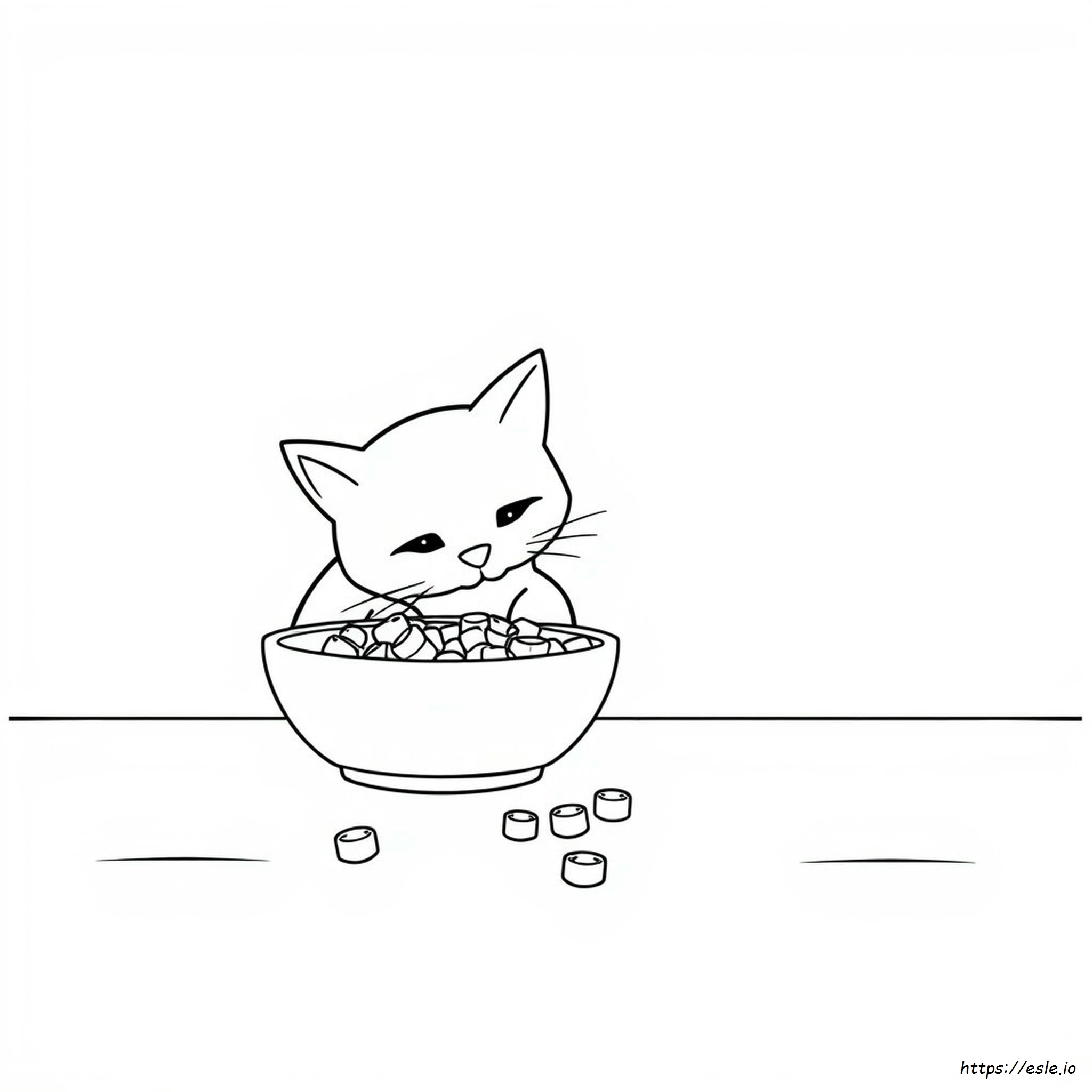 Cibo Per Gatti Da Colorare